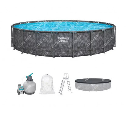 Каркасный круглый бассейн APX-365 Bestway, 671х132см, (561JZ)