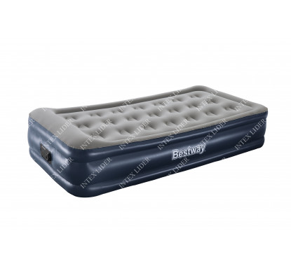 67598 Bestway Надувная кровать Cornerstone Airbed, 191х97х43см, встроенный электронасос
