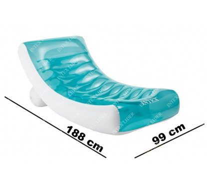 Пляжный надувной шезлонг 188х99см, Intex 58856