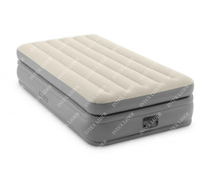 Intex 64162 Односпальная надувная кровать, 99х191х51см+встроенный насос