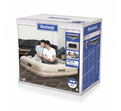 Двухспальная надувная кровать BestWay 203х152х42см + встроенный насос 67696