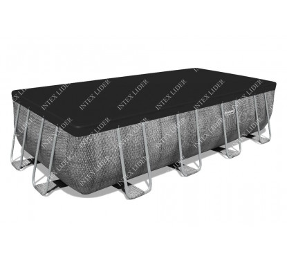 56996 Прямоугольный каркасный бассейн Bestway 488х244х122см +фильтр-насос, лестница, тент