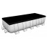 Прямоугольный каркасный бассейн Bestway 640х274х132см+фильтр-насос, лестница, тент (5612B)