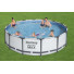 Bestway 56950 Бассейн каркасный Steel Pro MAX, 427 x 107 см, фильтр-насос, лестница, тент